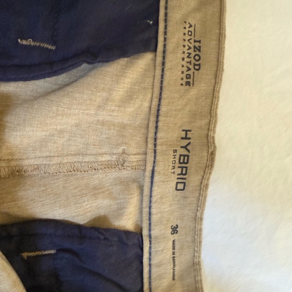 Izod Men's Tan Hybrid Shorts - Picture 3 of 4